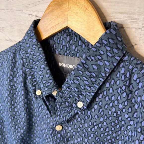 Bonobos Dress Shirt Mens Size Small Blue Penguin Button Down Cotton Long Sleeve - Picture 11 of 15
